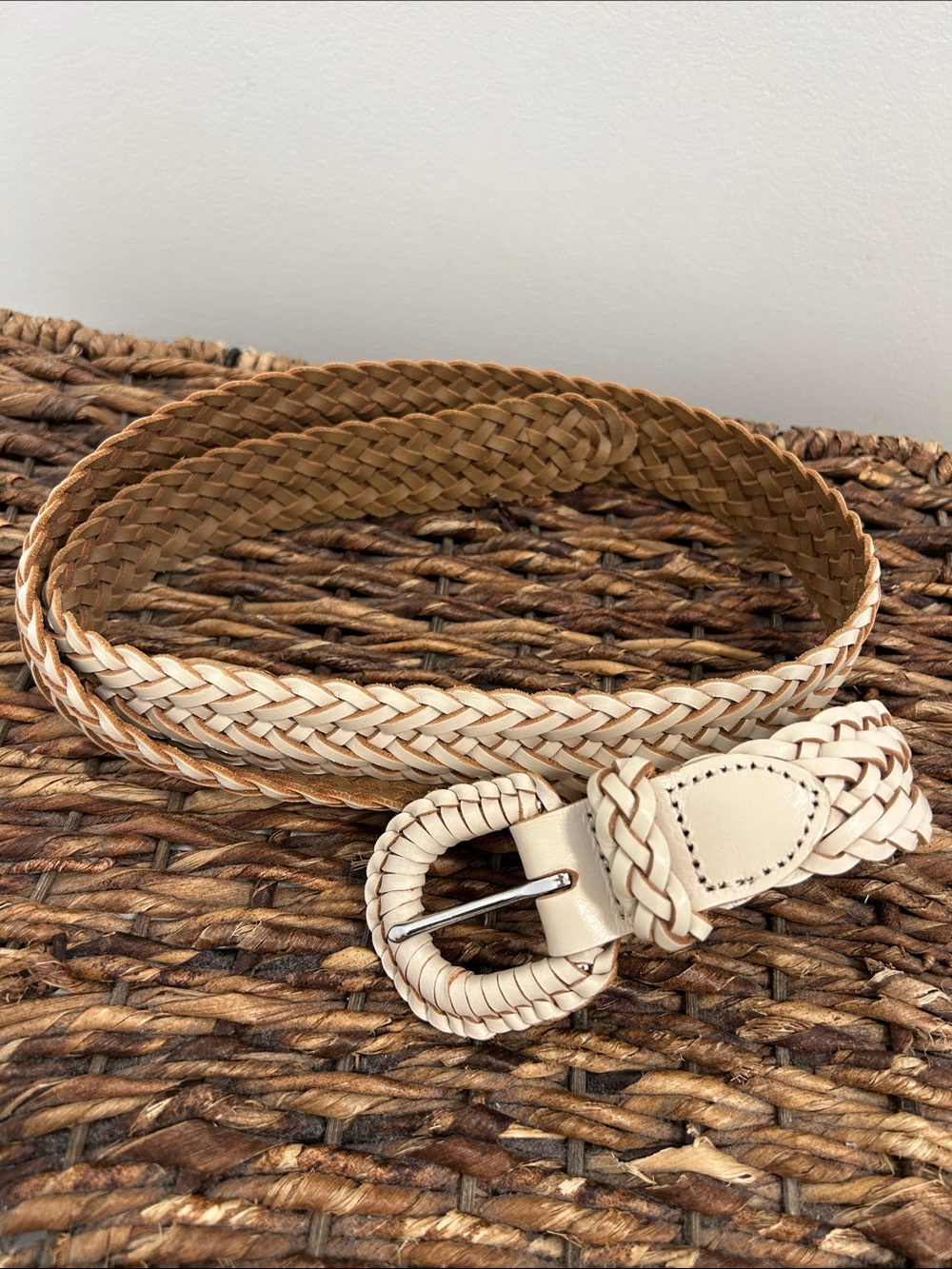 Madewell Bone Leather Braided Belt